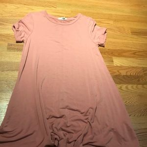 forever 21 salmon colored T shirt dress